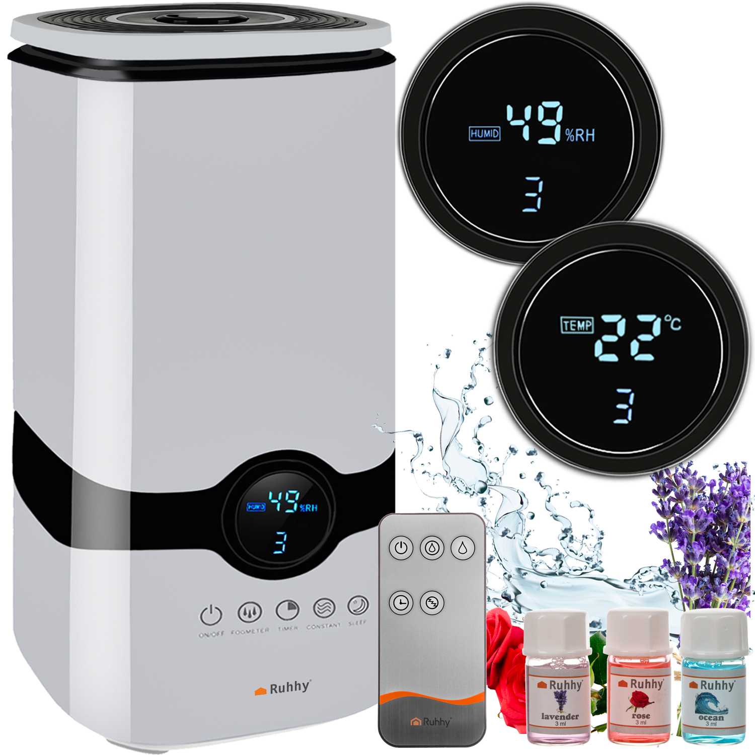 Nawilżacz Powietrza Dyfuzor Aromaterapia Zapachowy Jonizator Automatyczny