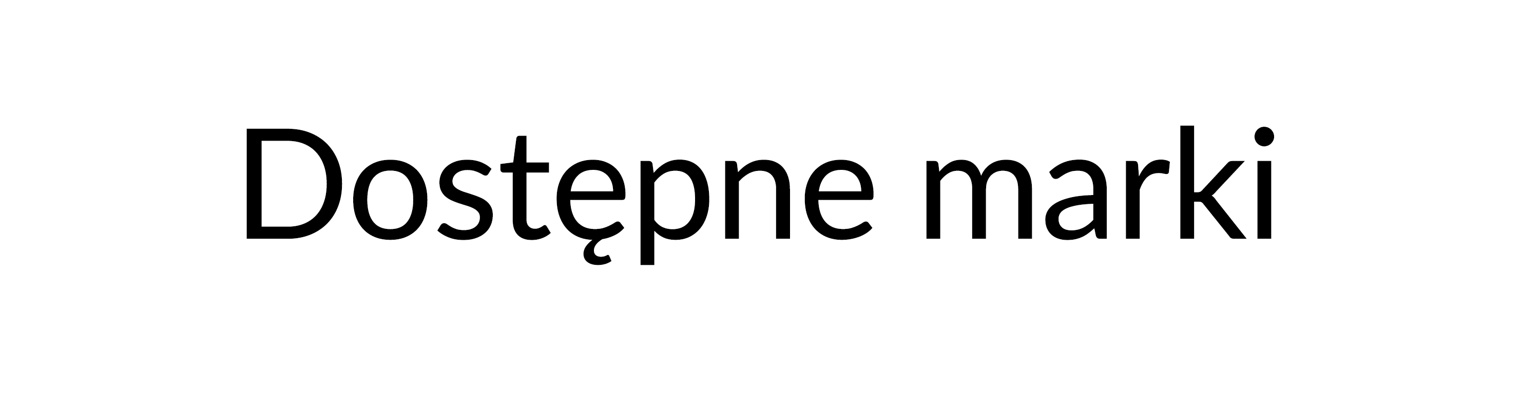Dostępne Marki