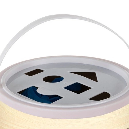 Klocki Drewniane Układanka Edukacyjne Miasto Sorter Zestaw w Wiaderku 108 KRUZZEL