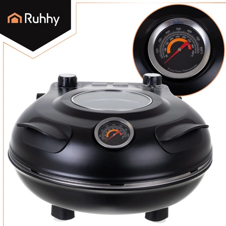 Piec do Pizzy Elektryczny RUHHY Mini Piekarnik 420°C Okienko Kamień Nóż Ebook 26050