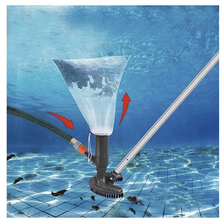 Odkurzacz do Basenu i Oczka Wodnego SPA Zestaw Czyszczący Dno z Siatką BIGSTREN 20931