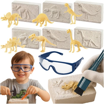 Zestaw Wykopaliska Dinozaurów Kruzzel 6w1 Kopalnia Dla Dzieci na Prezent XL