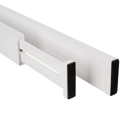 Organizer do Szuflady Seprator Szuflad Regulowana Przegroda Bambus Biały x4 RUHHY
