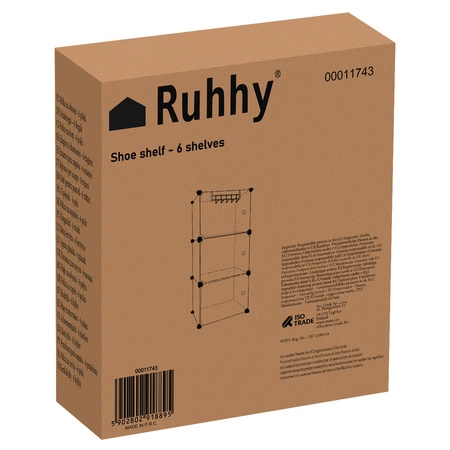 Półka na Buty Organizer Regał Szafka 6 Półek Moduł RUHHY