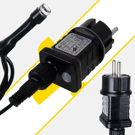 Lampki Choinkowe 500 LED Flash 35m IZOXIS Zewnętrzne Świąteczne Zimne Białe