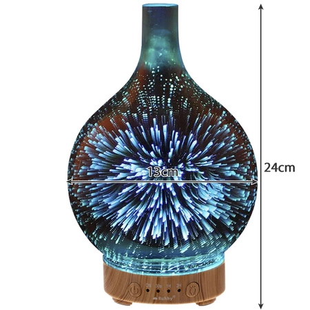 Nawilżacz Powietrza Lampka 3D Nocna Kolorowa Dyfuzor Zapachowy Aromaterapia RUHHY