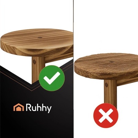 Kwietnik Stojący Drewniany Wysoki na Kwiatki Rośliny Stojak 6-Poziomowy Ruhhy 26041