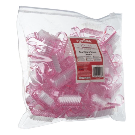 Szczoteczka do Paznokci Pyłu Manicure Jednorazowa 50 szt Szczoteczki Róż SOULIMA