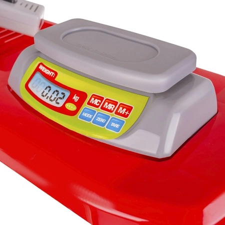 Supermarket Sklep Kasa dla Dzieci Stragan + Wózek Koszyk z Akcesoria Duży ISO TRADE