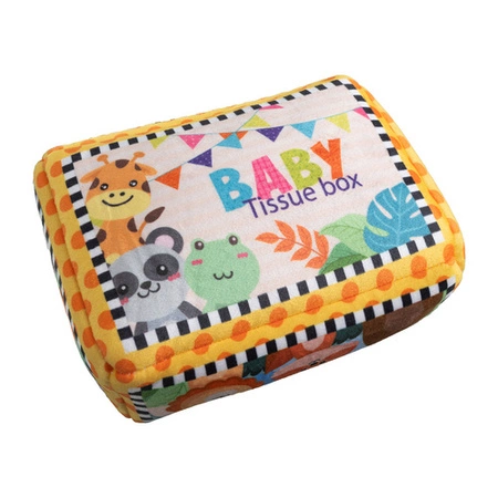 Sorter Pudełko z Chusteczkami Pluszowe Montessori Sensoryczne dla Dzieci 0+ Kruzzel 26289