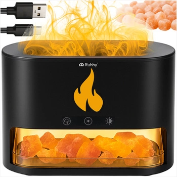 Nawilżacz Powietrza Ruhhy 250ml Dyfuzor Zapach Aromaterapia Efekt Kominka