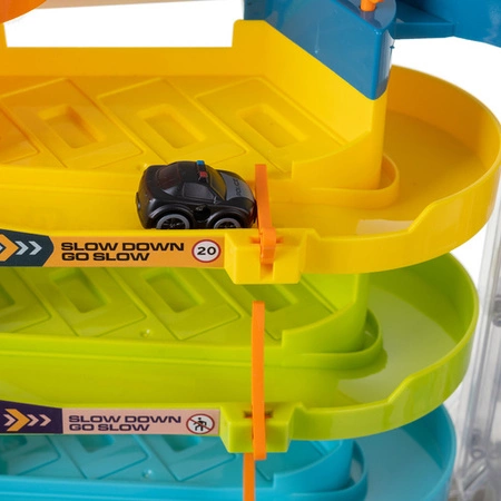 Parking Samochodowy Tor Iso Trade Interaktywny Duży Zestaw z Windą Garaż 26606