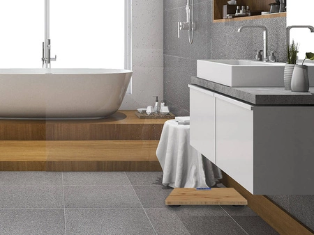 Waga Łazienkowa LED Naturalny Bambus max aż 180kg ISO TRADE