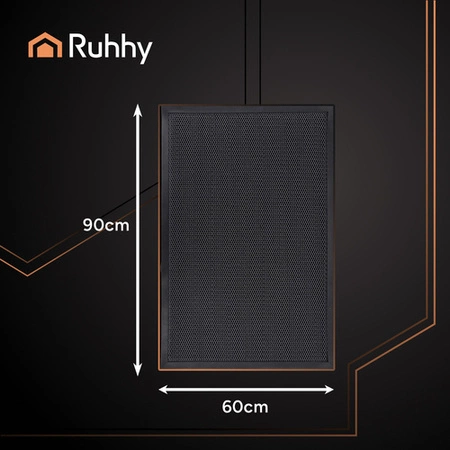 Wycieraczka pod Drzwi Mata Wejściowa Zewnętrzna Mocna Siatka 60x90cm Gumowa Ruhhy 26185