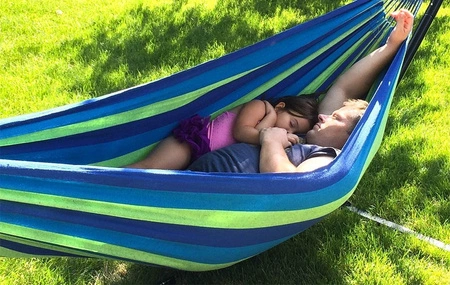 Duży Hamak Ogrodowy Dwuosobowy Pokrowiec Liny XXL GARDLOV