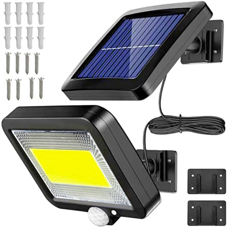 Lampa Solarna z Czujnikiem Ruchu Zmierzchu 100 LED IZOXIS