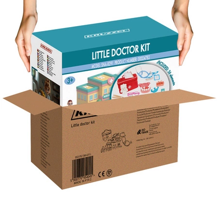 Zestaw Lekarski Mały Doktor Lekarz dla Dzieci Apteczka Doktora Lekarza XXL KRUZZEL 24782