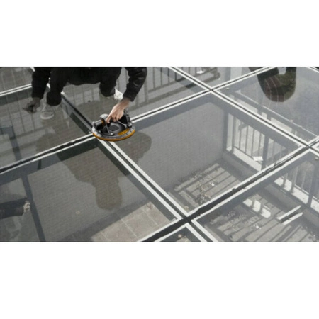 Przyssawka Próżniowa Uchwyt z Pompką i Manometrem do Płytek Glazury Szyb BIGSTREN