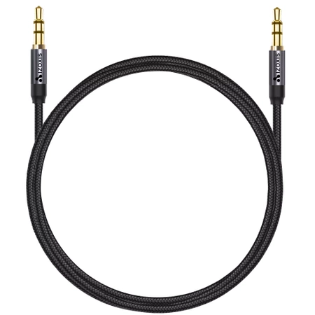 Mocny Kabel Oplot Aux Mini Jack 3,5mm 1,75m Gold IZOXIS