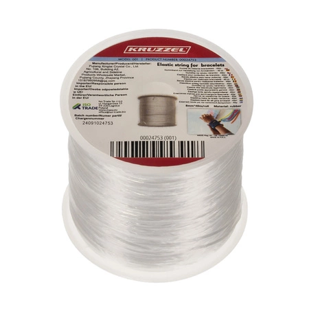 Gumka do Robienia Bransoletek Rolka Elastyczna 1mm 40 m metrów do Koralików KRUZZEL