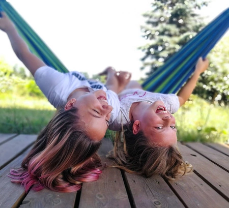 Duży Hamak Ogrodowy Dwuosobowy Pokrowiec Liny XXL GARDLOV