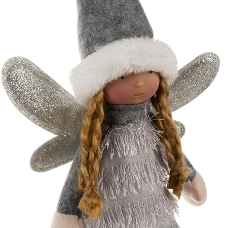 Wróżka Świąteczna Anioł Figurka Elf Pomocnik Św Mikołaja Dekoracja 40cm XL RUHHY