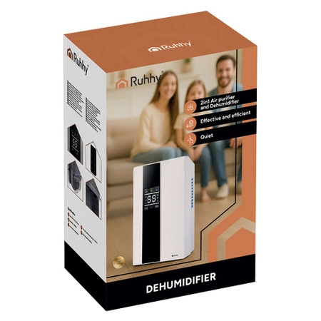 Osuszacz Powietrza Pochłaniacz Wilgoci Oczyszczacz UV Mocny 24h Pilot Ruhhy 26627