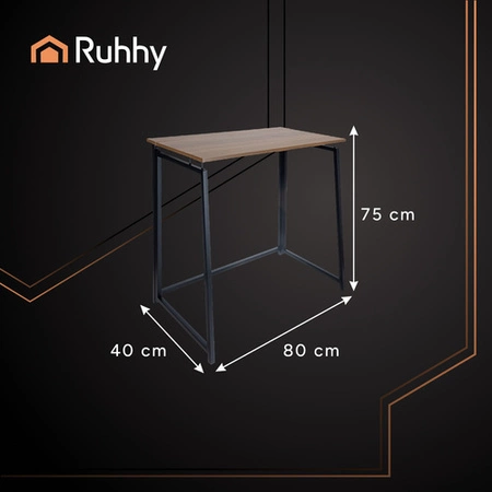 Biurko Składane Lekkie Industrialne Loft Komputerowe pod Laptopa Stolik RUHHY 26116
