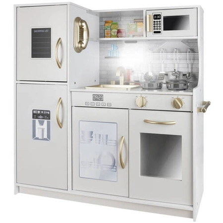 Drewniana Kuchnia XL dla Dzieci Światło Akcesoria KRUZZEL