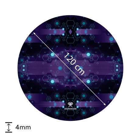Mata Ochronna pod Fotel Gamingowy Okrągła Podkładka pod Krzesło na Kółkach Dunmoon 25956