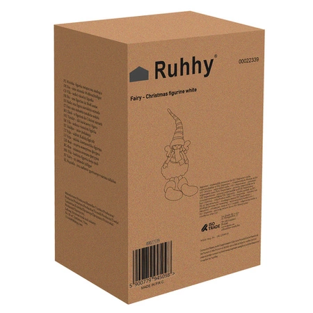 Wróżka Pomocnik Św Mikołaja Świąteczna Figurka Elf Anioł Dekoracja Siedząca RUHHY