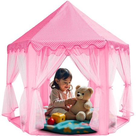 Namiot dla Dzieci Domek Zamek do Domu Pokoju Ogrodu Pałac Ogrodowy Duży Róż KRUZZEL