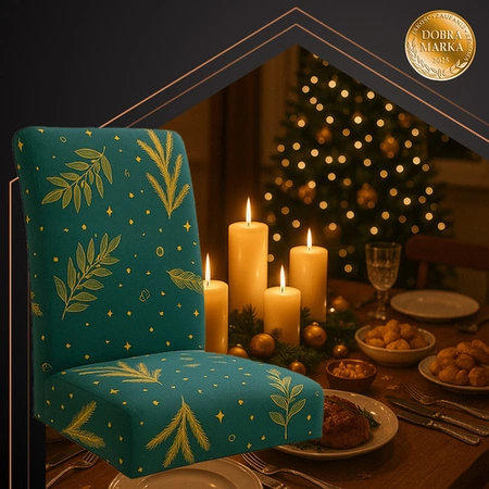 Pokrowiec na Krzesło Uniwersalny Miękki Świąteczny Pokrowce na Krzesła 6szt Ruhhy 26637