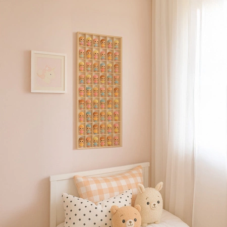 Półka Drewniana na Lalki Ekspozytor na Figurki Autka Kolekcje Laleczek Aut Kruzzel 26969