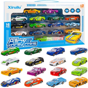 Samochodziki Resoraki Metalowe Kruzzel 16 sztuk Kolorowe Autka dla Dzieci