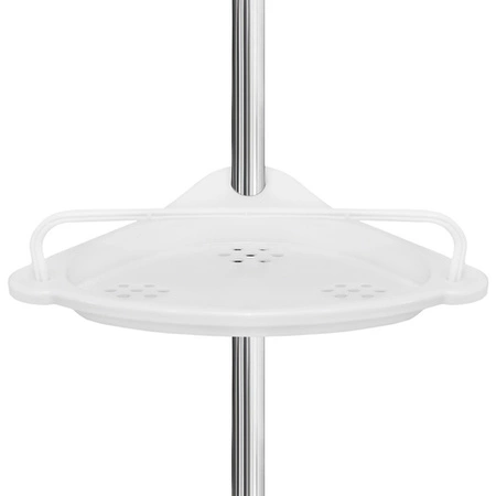 Półka Łazienkowa Narożna Teleskopowa Prysznic Regulowana Wysokość 230-300cm RUHHY