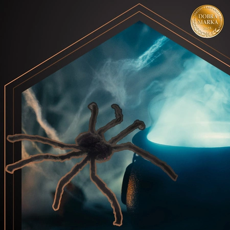 Pająk Sztuczny Włochaty na Halloween Dekoracja Duży Ozdoba Czarny 50 cm Ruhhy 26029