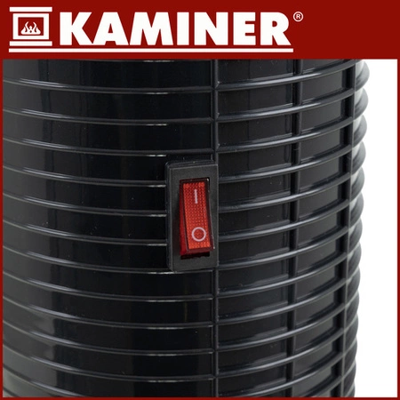 Termowentylator Kolumnowy KAMINER Grzejnik Elektryczny Efekt Kominka Pilot