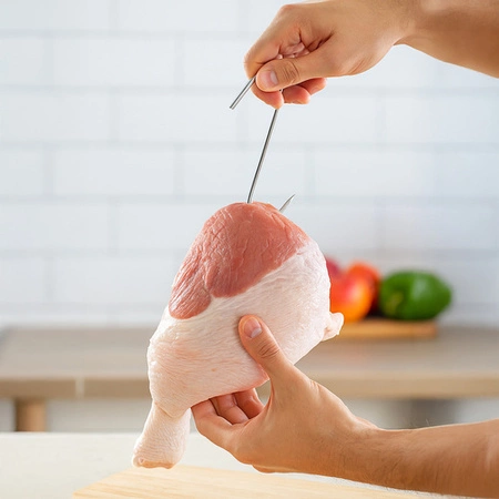 Haki do Wędzenia Haczyki Wędzarnicze Kiełbasy Wędlin Stal Nierdzewna 15 szt Kaminer 25553