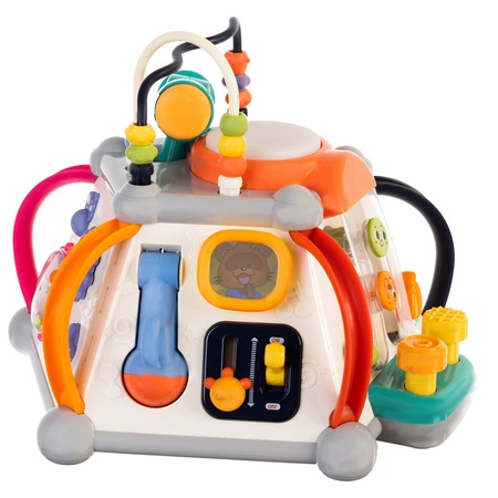 Interaktywna Kostka Edukacyjna 6 Boków + Młoteczek KRUZZEL