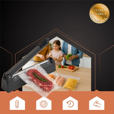 Zgrzewarka do Folii Ręczna do Pakowania Pakowarka + Regulacja Czasu 300mm Ruhhy 26104