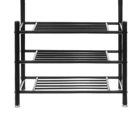 Stojak Wieszak na Ubrania Pólki Haczyki Na Kurtki Buty Metalowy RUHHY