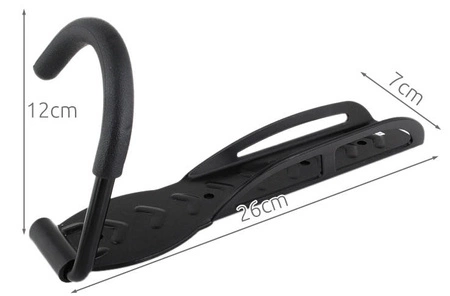 Uchwyt WIESZAK hak rowerowy na rower ścianę czarny TRIZAND