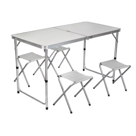 Zestaw Turystyczny Stolik Składany Stół 4 Krzesła 5w1 Kempingowy Krzesełka TRIZAND