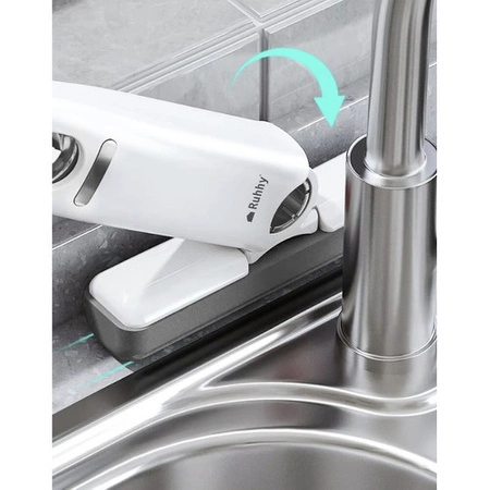 Mop Mini Płaski z Wyciskaczem do Mycia Okien Półek Przenośny + 2 Nakładki RUHHY