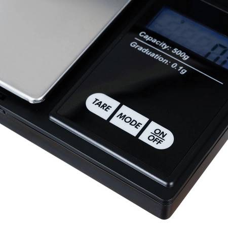 Waga Elektroniczna Precyzyjna Jubilerska 0,1g do 500g Kuchenna Podświetlana RUHHY