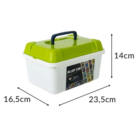 Samochodziki Resoraki z Napędem ISO TRADE 50 szt Metalowych Aut + Organizer