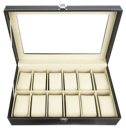 Pudełko Etui Organizer Szkatułka na Zegarki 12szt SOULIMA