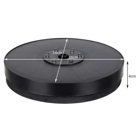 Fontanna Solarna Pompa do Oczka Wodnego Ogrodowa Pływająca LED Fontannowa GARDLOV