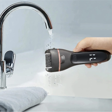 Pilnik Elektryczny do Stóp Pięt Frezarka Tarka 6 Rolek Zestaw Bezprzewodowy SOULIMA